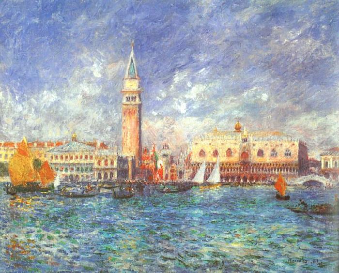 Pierre Renoir Doges' Palace, Venice Spain oil painting art